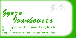 gyozo ivankovits business card